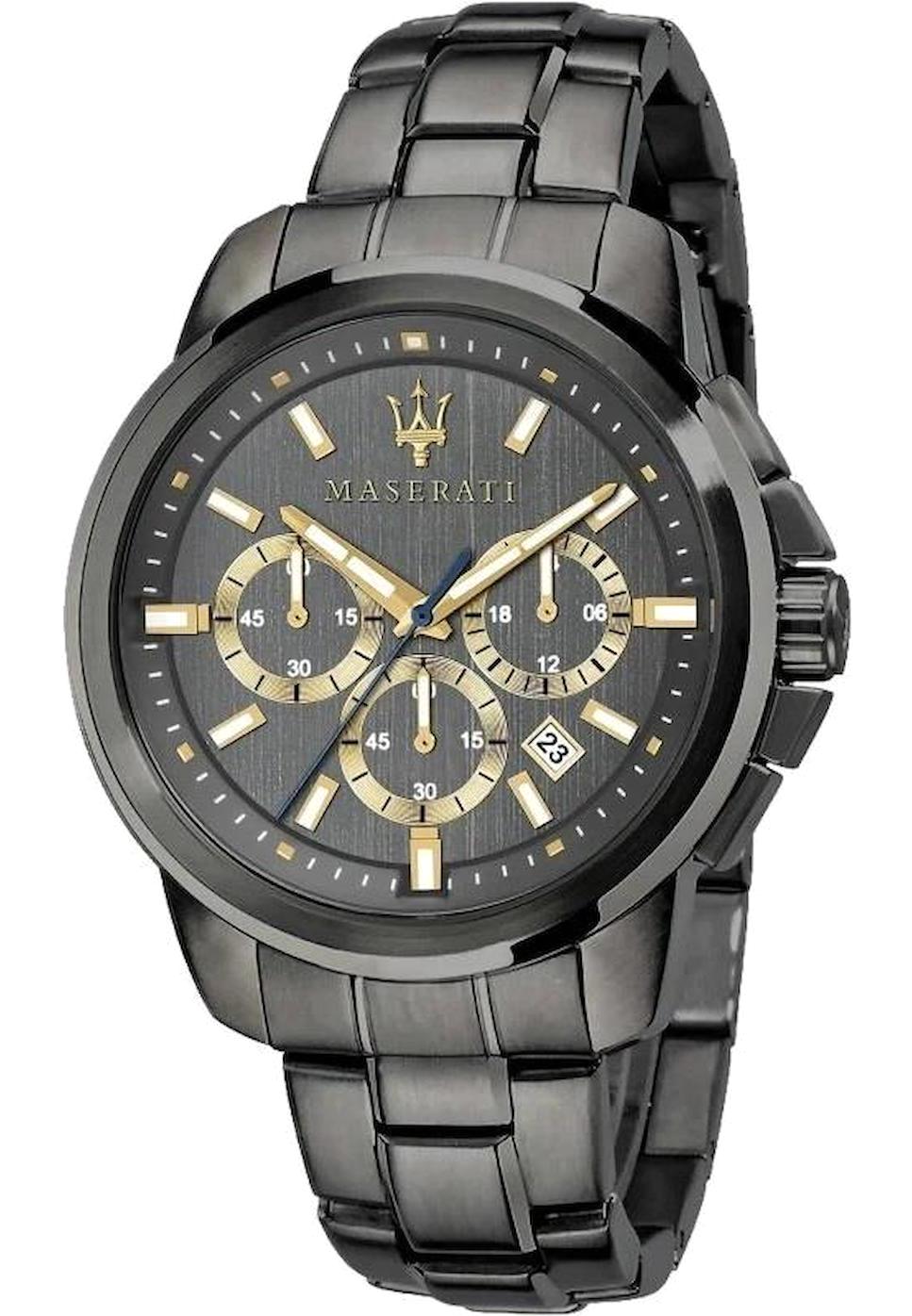 Maserati R8873621007 Takvimli 44 mm Füme Çelik Kordon Analog Erkek Kol Saati