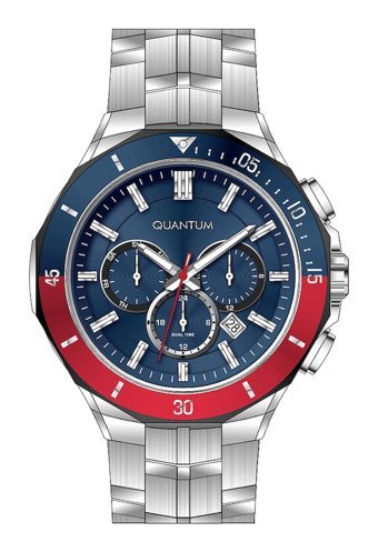 Quantum PWG1047.390 Takvimli 46-50 mm Çelik Kordon Analog Erkek Kol Saati
