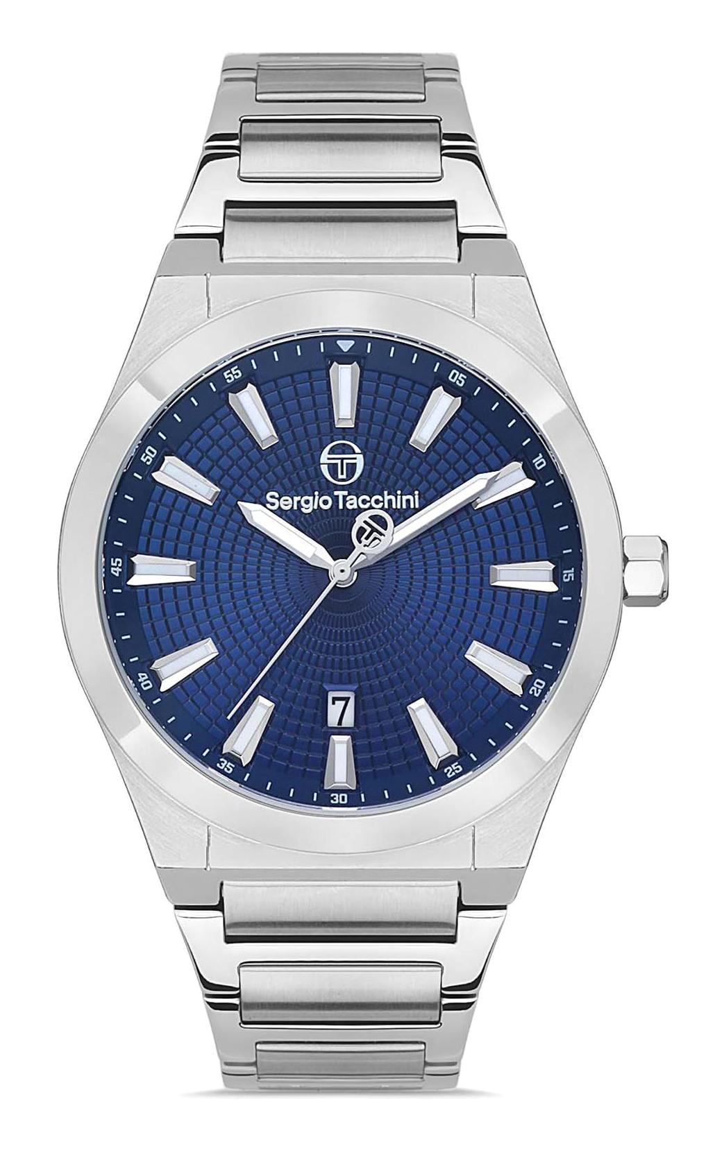 Sergio Tacchini ST.1.10322.2 Takvimli 43 mm Çelik Kordon Analog Erkek Kol Saati