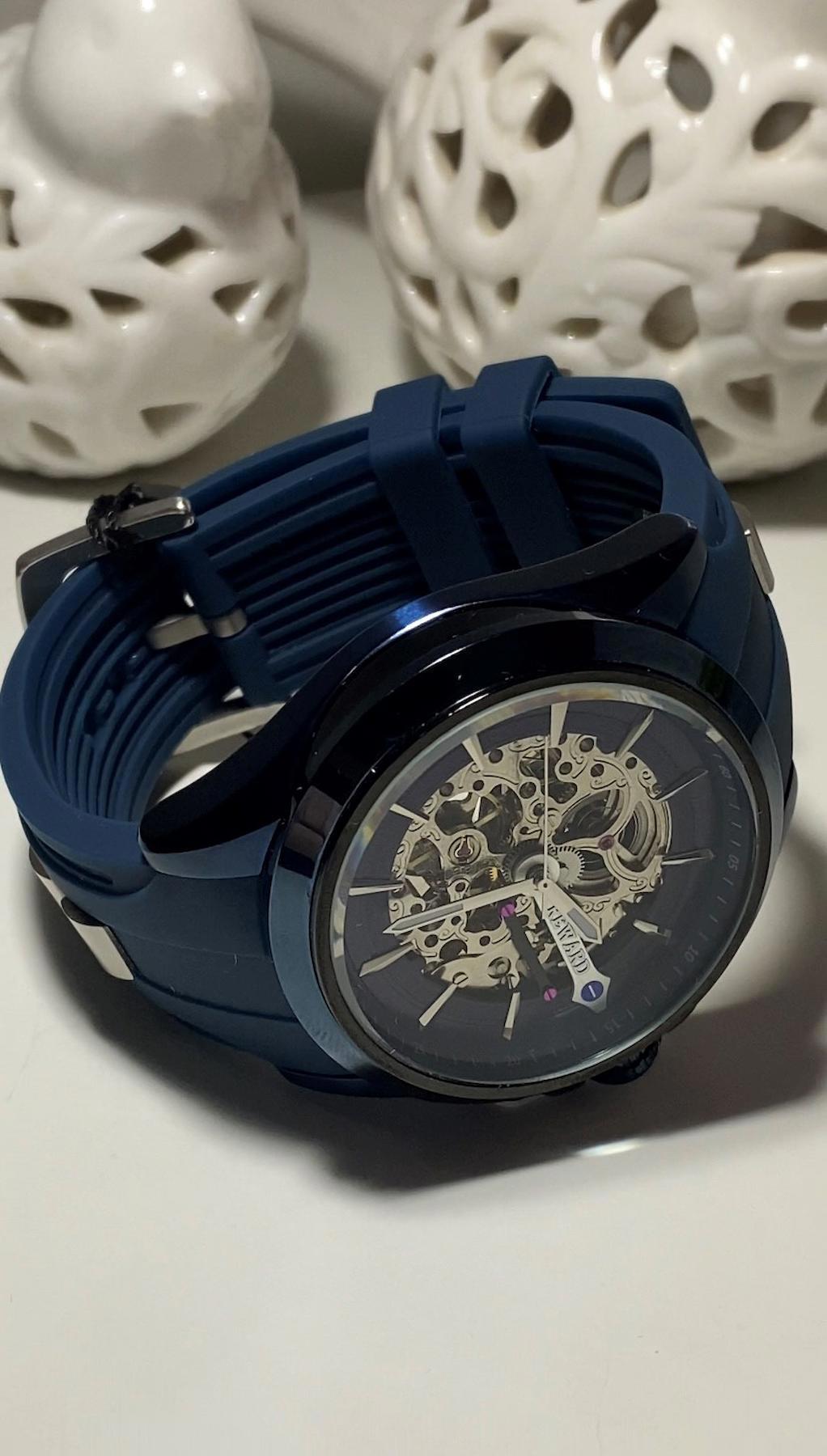 Reward RWA144596 46 mm Lacivert Silikon Kordon Analog Erkek Kol Saati