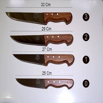 Dermus Ev Tasarım 4116 Alman Çeliği Sapı Gül Ağacından El Yapımı Sivas Bıçak Setleri