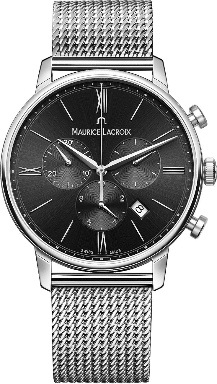 Maurice Lacroix EL1098SS002310-1 Takvimli 40 mm Çelik Kordon Analog Erkek Kol Saati