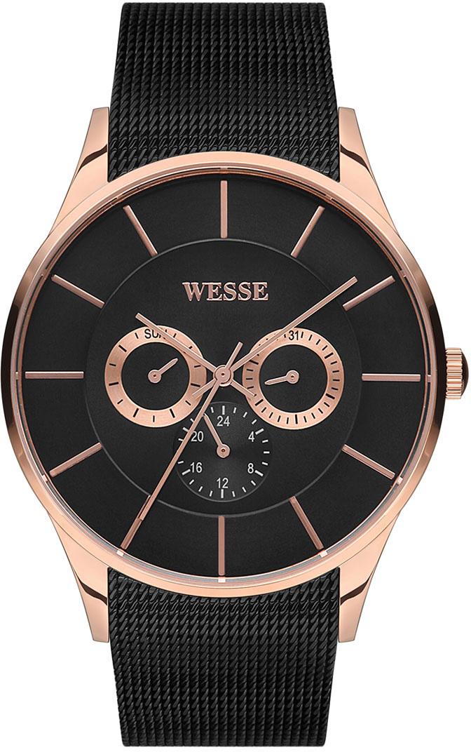 Wesse WWG202904 Pusulalı Takvimli 41 mm Siyah Çelik Kordon Analog Kol Saati