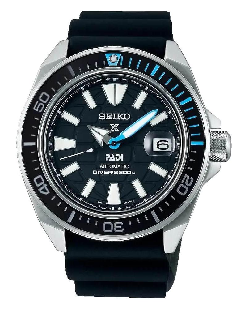 Seiko SRPG21K Takvimli 44 mm Siyah Plastik Kordon Analog Kol Saati
