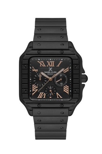 Daniel Klein DKE.1.10524.8 Takvimli 42 mm Siyah Çelik Kordon Analog Erkek Kol Saati