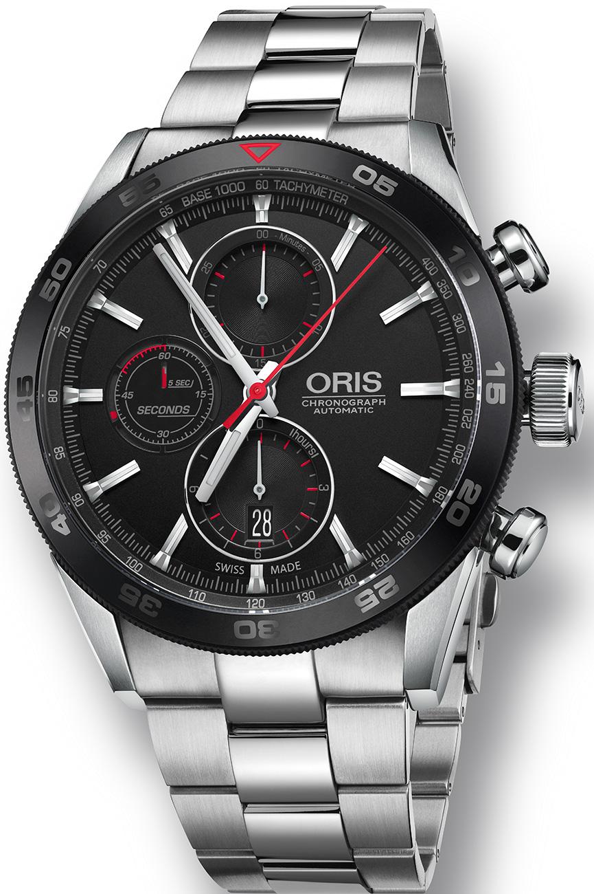 Oris 774-7661-4424-07-8-22-87 Takvimli 44 mm Çelik Kordon Analog Kol Saati