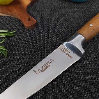 Lazbisa Hand Craft 5 Parça Mutfak Bıçak Seti Et Ekmek Sebze Meyve Bıçak ( No: 0-1-2-Yüzme-Sıyırma )
