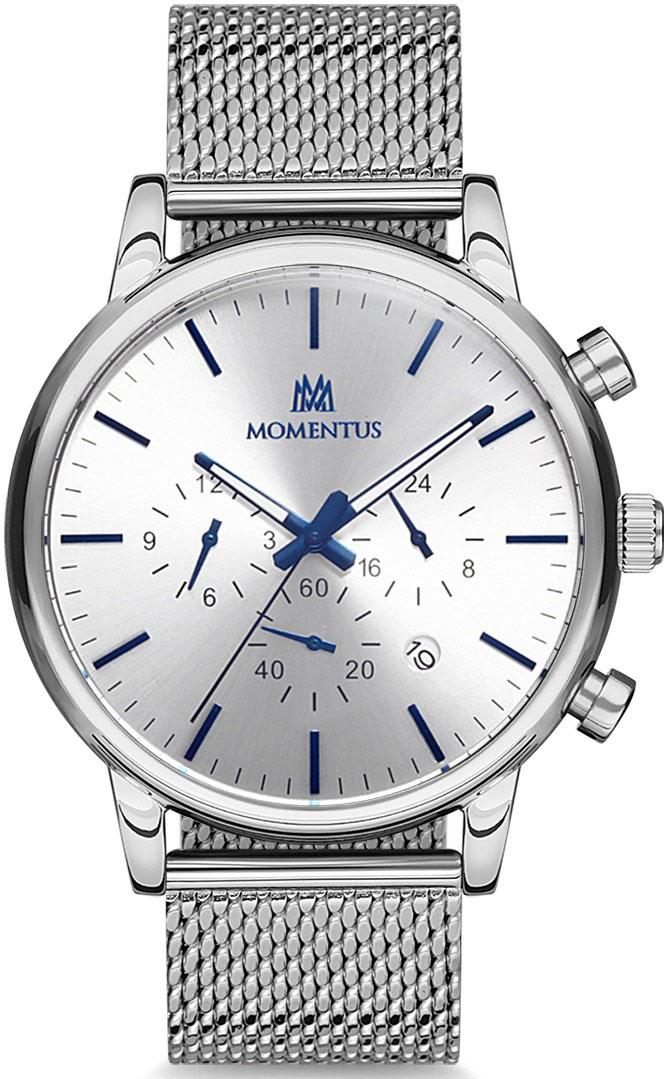 Momentus CC235S-02SM Takvimli 44 mm Çelik Kordon Analog Kol Saati