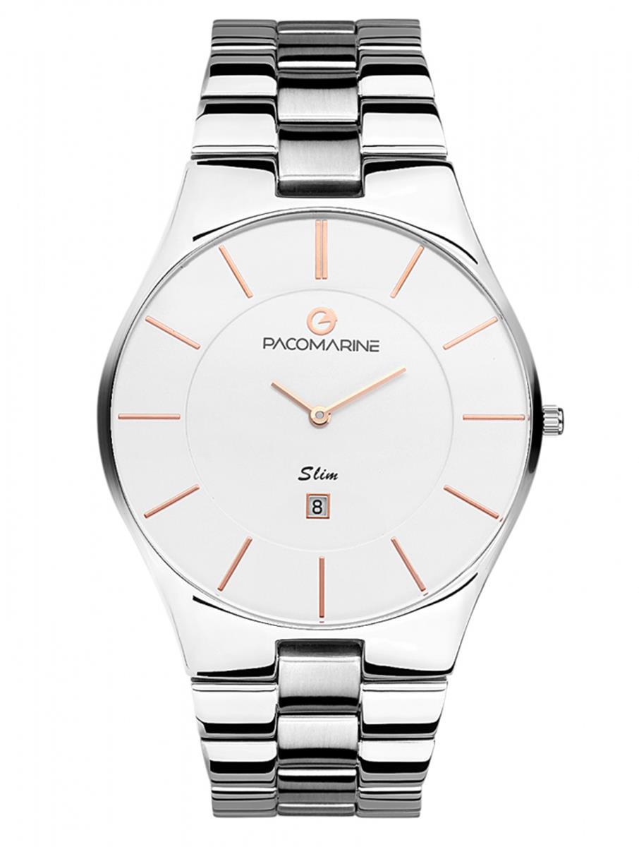 Pacomarine PM.51302.07 Takvimli 39 mm Çelik Kordon Analog Erkek Kol Saati