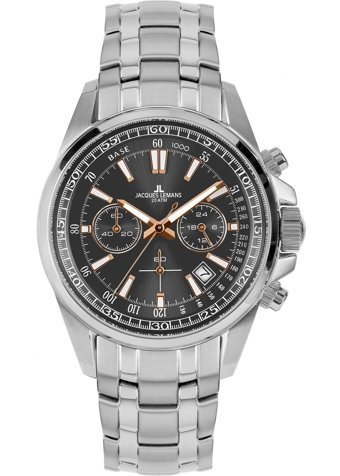 Jacques Lemans LİVERPOOL 1-2117ZE Pusulalı Takvimli 44 mm Çelik Kordon Analog Erkek Kol Saati