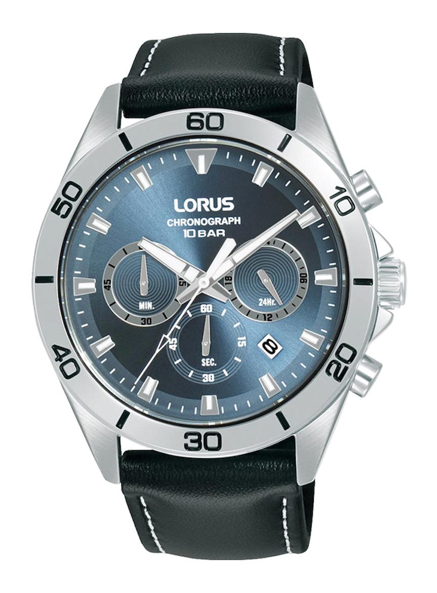 Lorus RT341KX9 Takvimli 43 mm Siyah Deri Kordon Analog Erkek Kol Saati