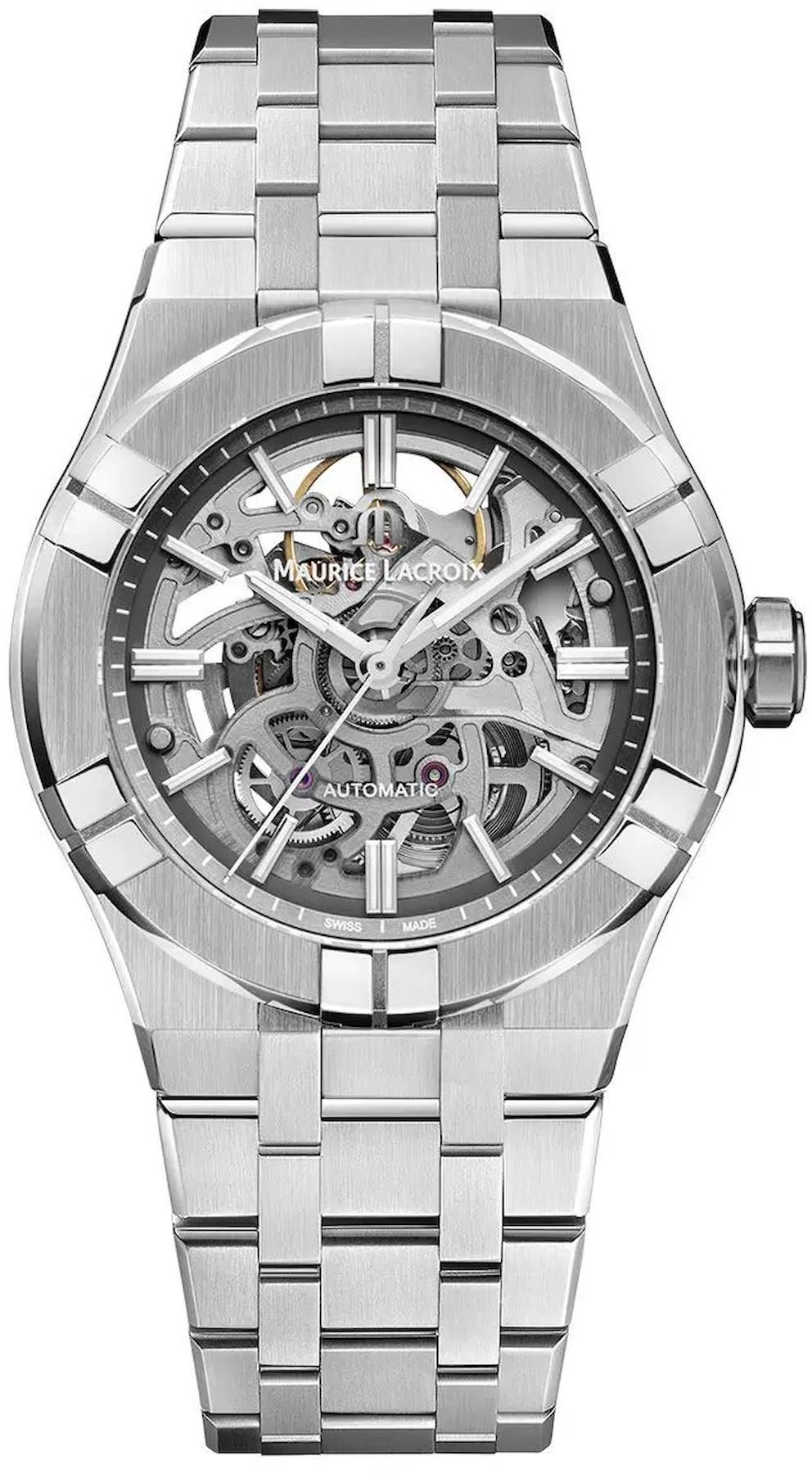 Maurice Lacroix AI6007-SS002-030-1 Takvimli 39 mm Çelik Kordon Analog Kol Saati