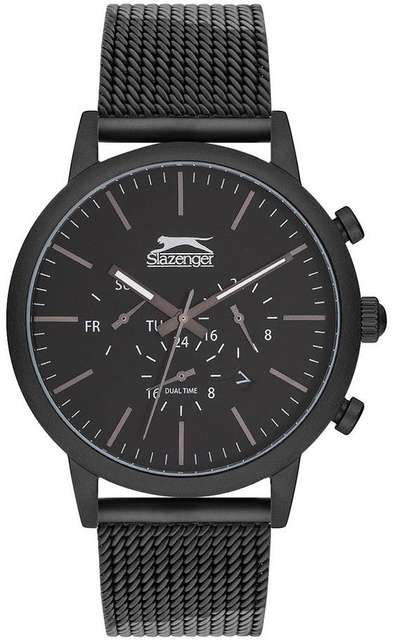 Slazenger SL.09.1714.2.12 Takvimli 41-45 mm Siyah Çelik Kordon Analog Erkek Kol Saati