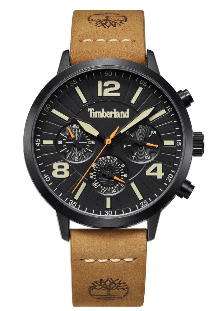 Timberland TDWGF2182201 Takvimli 44 mm Kahverengi Deri Kordon Analog Kol Saati