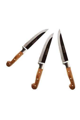 Lazoğlu Sürmene Sürmene Lazoğlu Mutfak Ekmek Bıçağı 3 Lü Set Çelik Bıçak