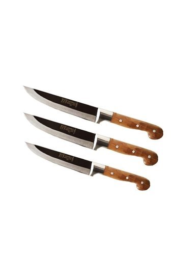 Lazoğlu Sürmene Sürmene Lazoğlu Mutfak Ekmek Bıçağı 3 Lü Set Çelik Bıçak