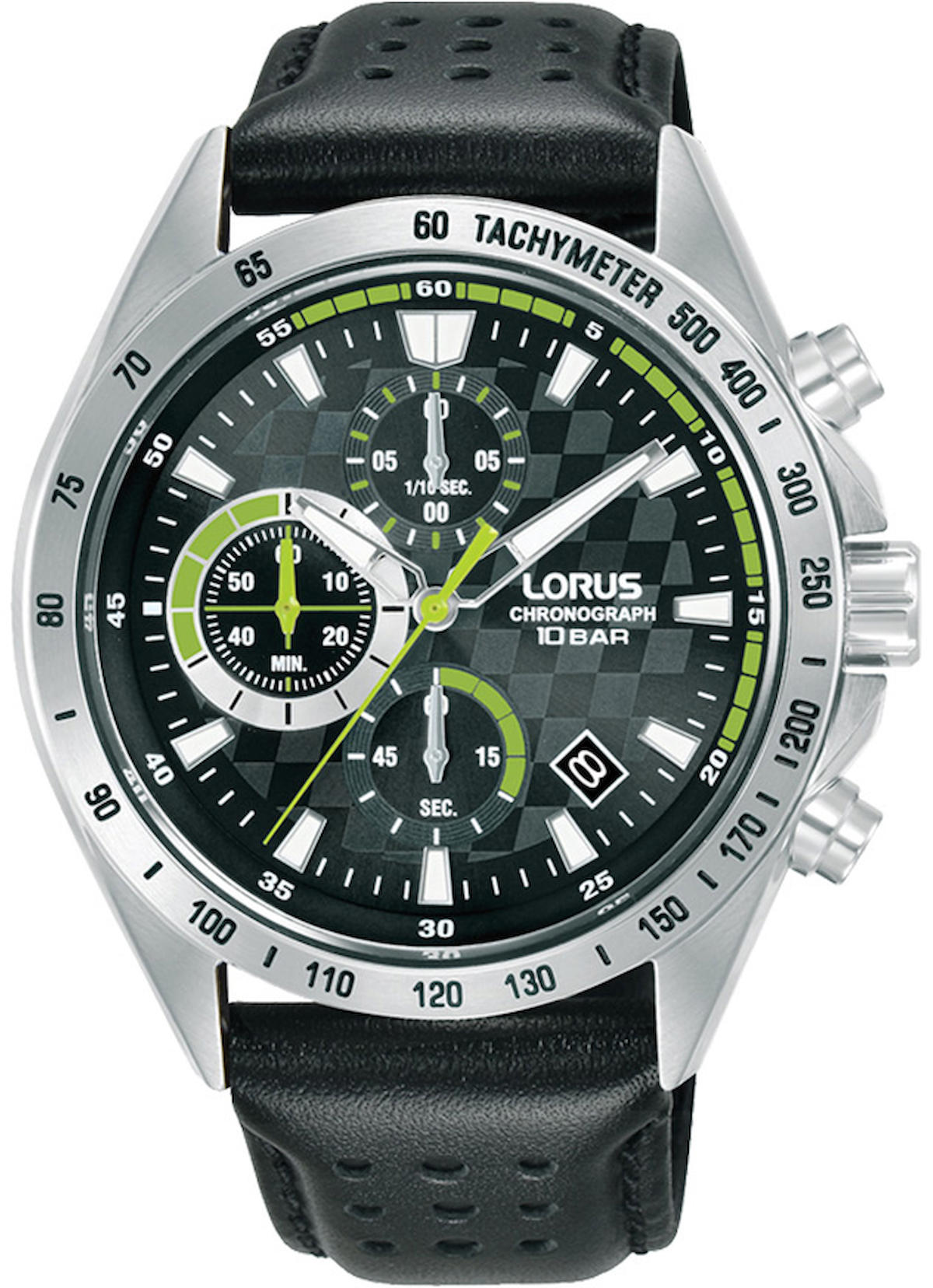 Lorus RM315JX9 Takvimli 44 mm Gri Deri Kordon Analog Erkek Kol Saati