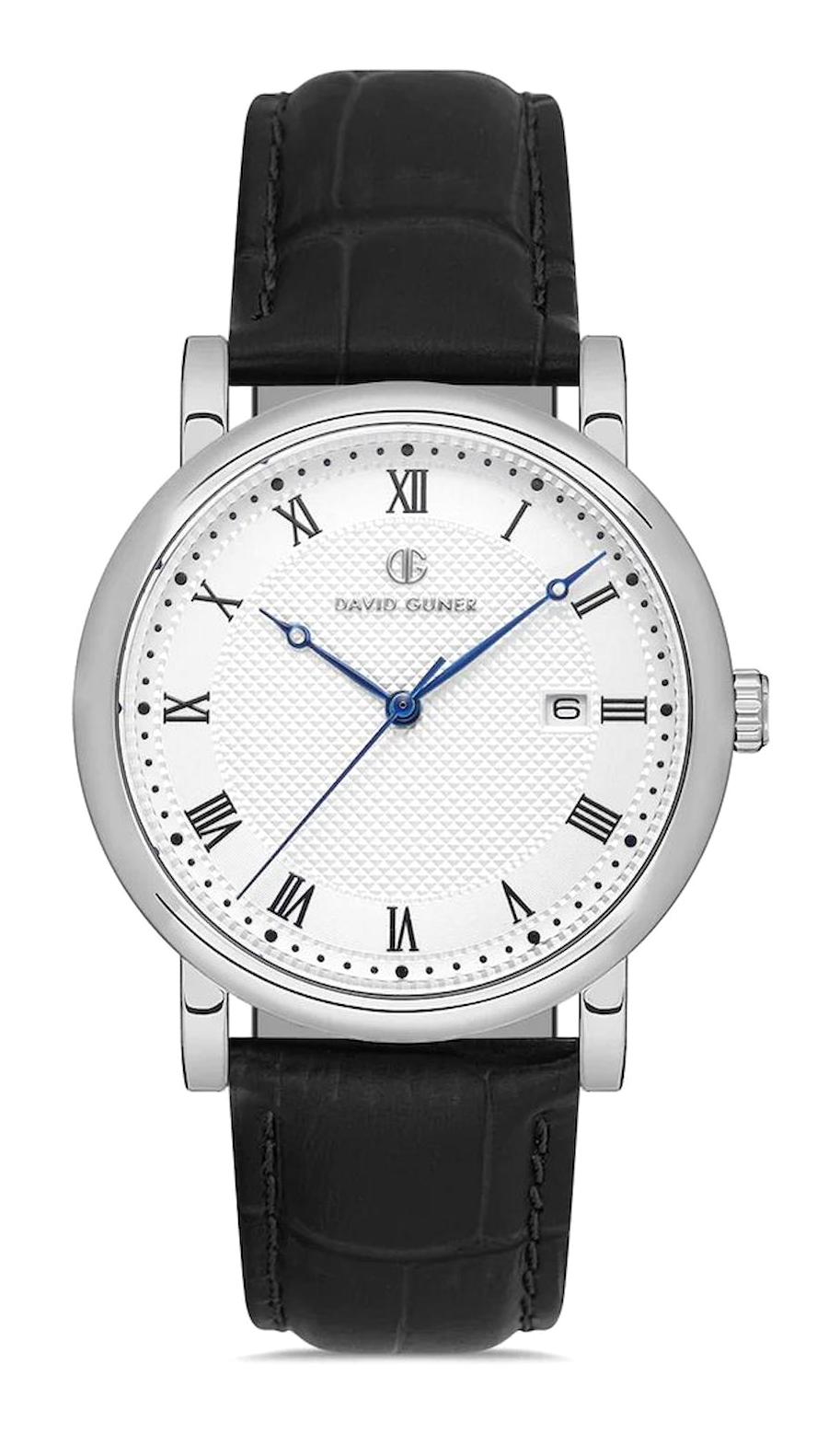 David Guner DG-8671GB-J1J Takvimli 42 mm Siyah Metal Kordon Analog Erkek Kol Saati