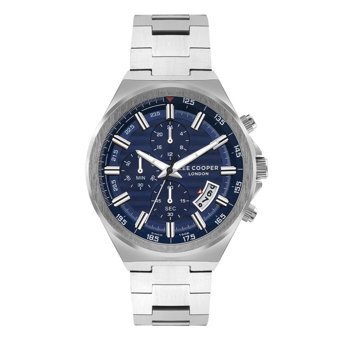 Lee Cooper LC07717.390 Takvimli 44 mm Metal Kordon Analog Erkek Kol Saati