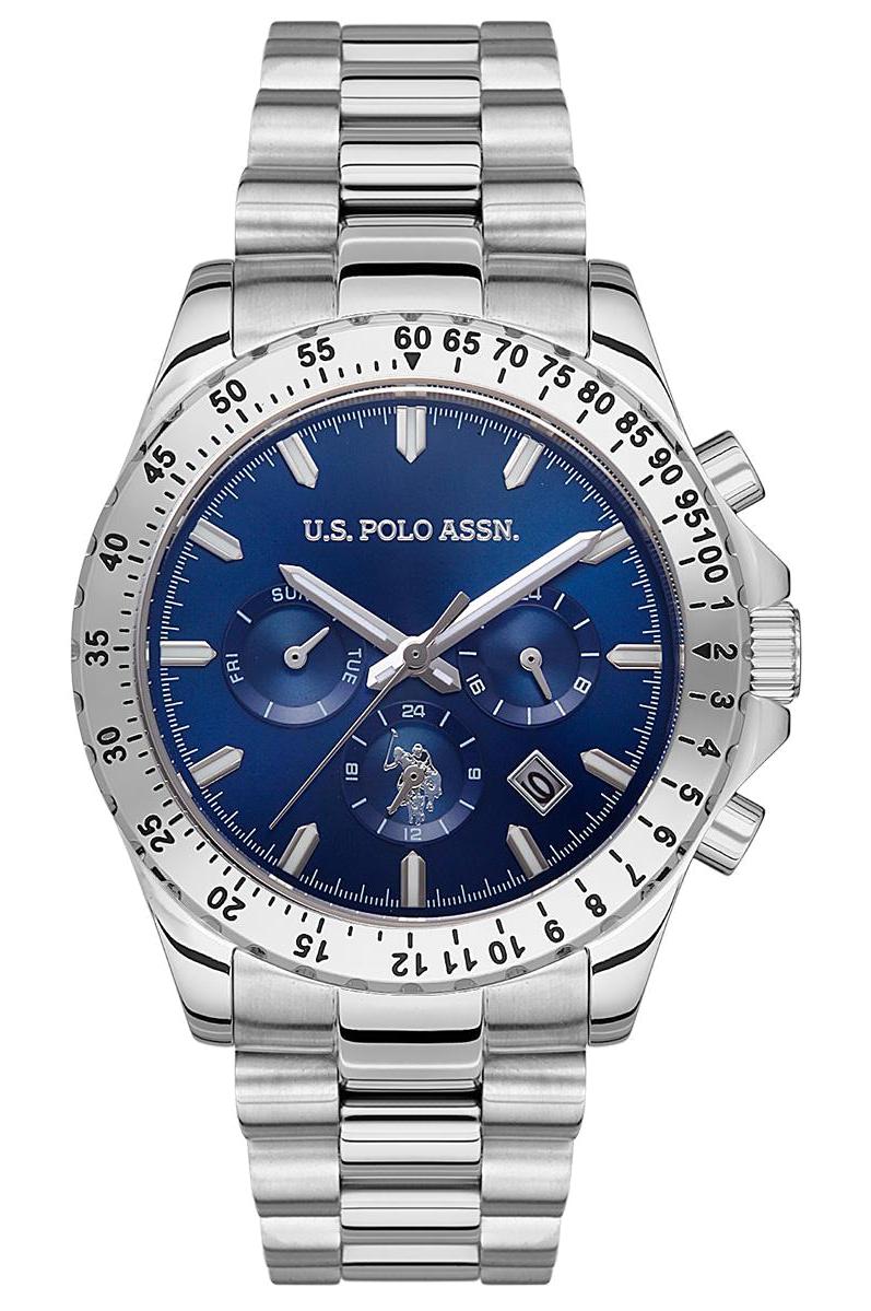 U.S. Polo Assn USPA1052-01 Takvimli 42 mm Çelik Kordon Analog Erkek Kol Saati
