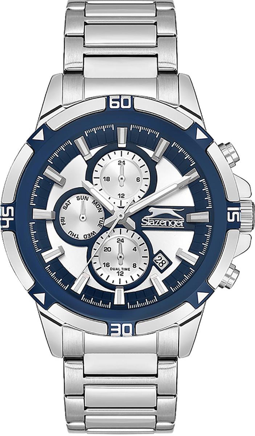Slazenger SL.09.2249.2.02 Takvimli 45 mm Metal Kordon Analog Erkek Kol Saati