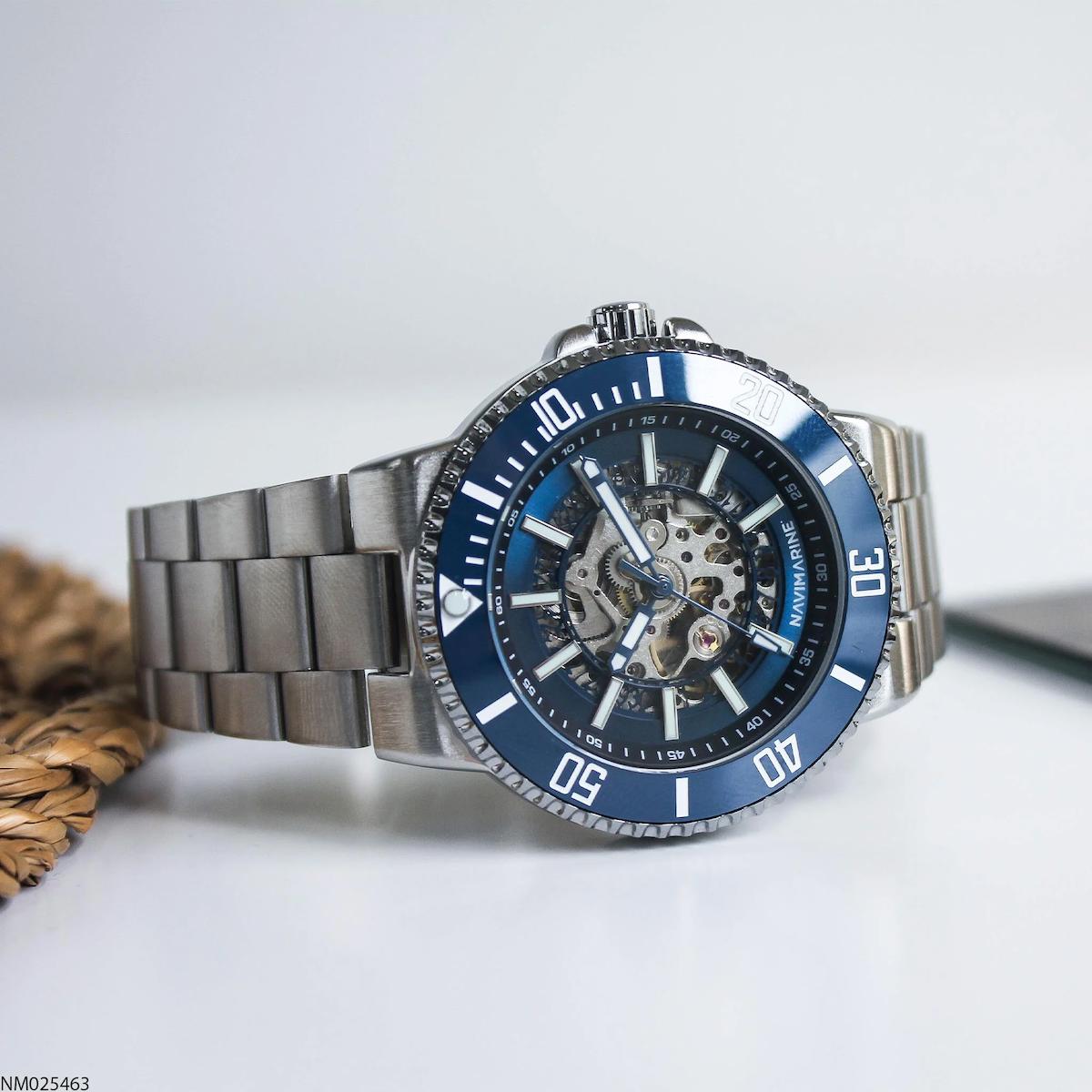Navimarine NM025463 43 mm Çelik Kordon Analog Erkek Kol Saati