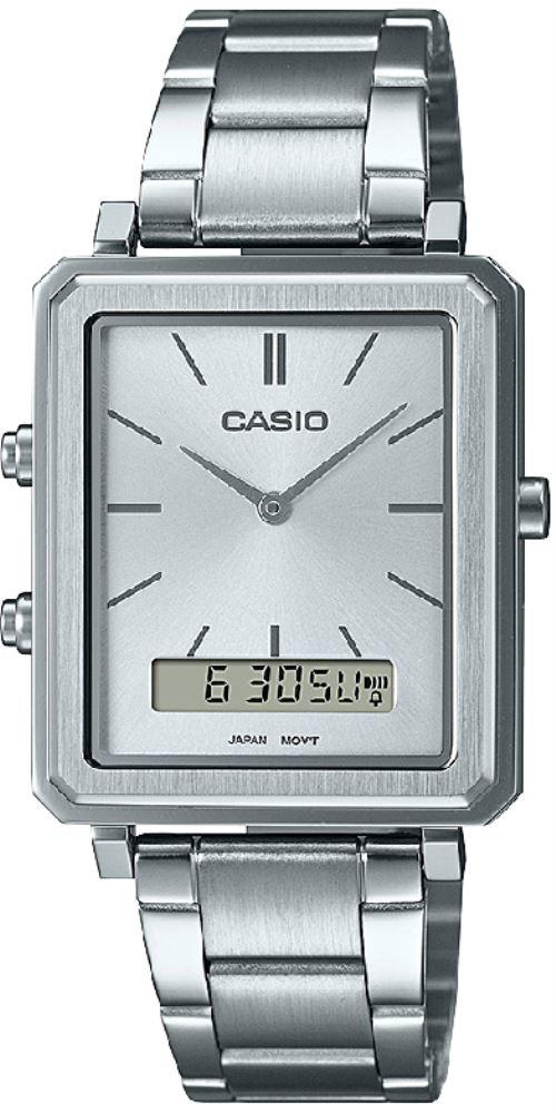 Casio MTP-B205D-7E Takvimli 30 mm Çelik Kordon Analog Kol Saati