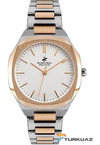 Beverly Hills Polo Club BP3023 40 mm Gri-Rose Gold Çelik Kordon Analog Erkek Kol Saati