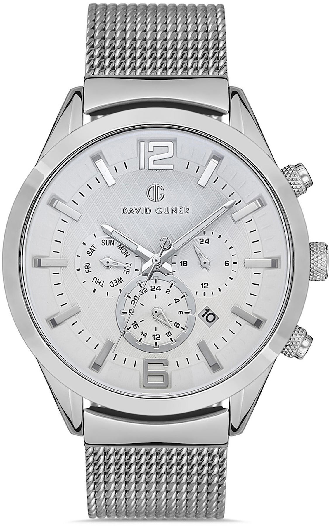 David Guner DG-8368GC-A1 Takvimli 42 mm Metal Kordon Analog Kol Saati