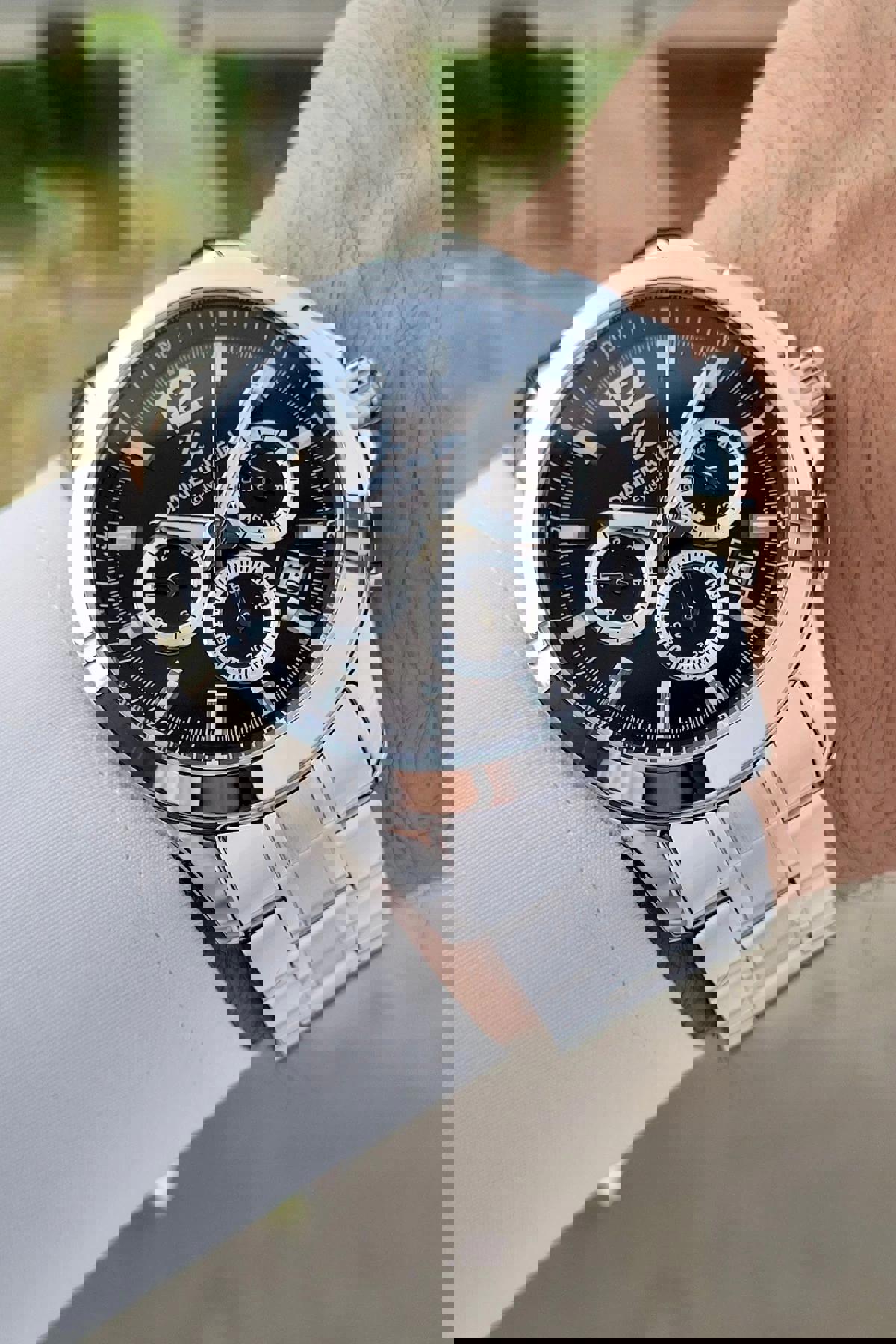 Daniel Klein DKISTE1234 Takvimli 42 mm Çelik Kordon Analog Erkek Kol Saati
