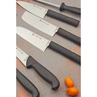 Castle Mutfak Bıçağı 7 Parça Set Doğrama Şef Bıçağı Et Ekmek Sebze Soğan Kesme Bıçağı