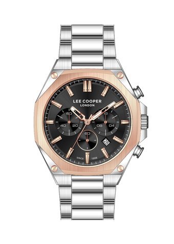 Lee Cooper LC07710.550 Takvimli Çelik Kordon Analog Erkek Kol Saati