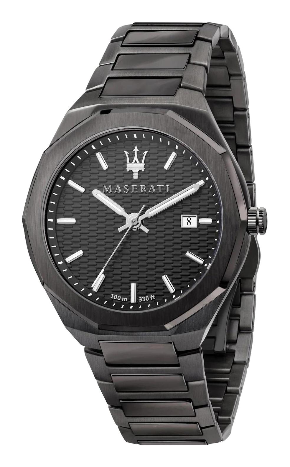 Maserati R8853142001 Takvimli 43 mm Siyah Çelik Kordon Analog Erkek Kol Saati