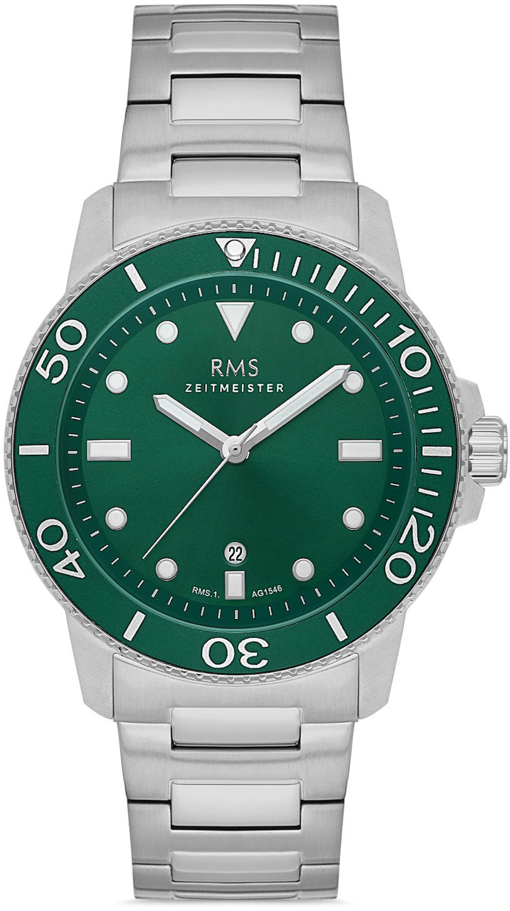 Romanson RMS.1.AG1546.03 Takvimli 42 mm Çelik Kordon Analog Kol Saati