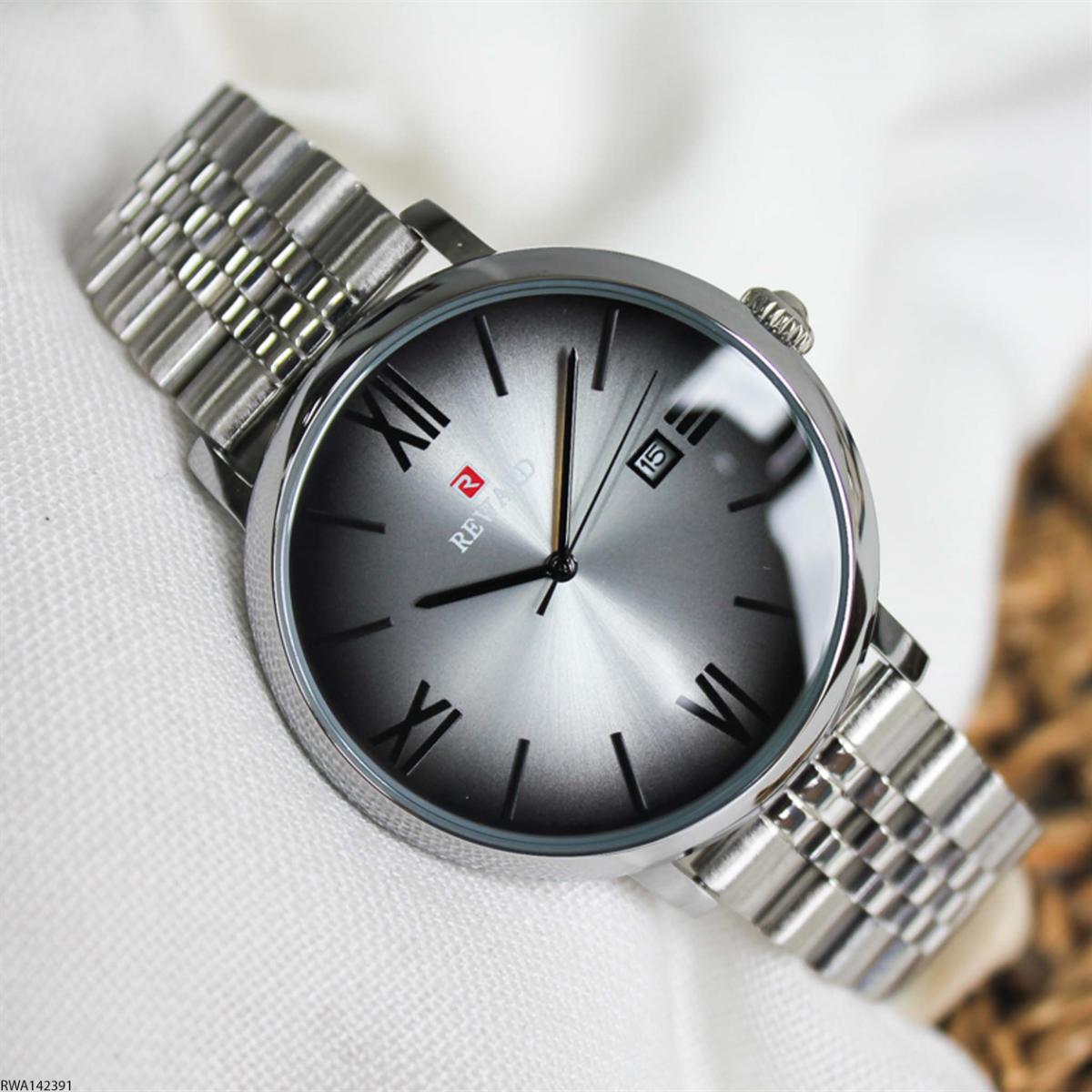 Reward RWA142391 Takvimli 44 mm Metal Kordon Analog Erkek Kol Saati