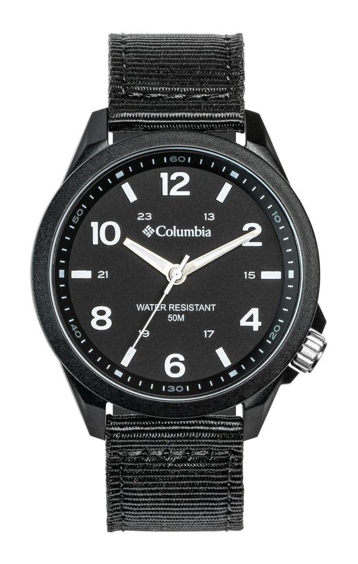 Columbia CSS10-102 Siyah Deri Kordon Analog Erkek Kol Saati