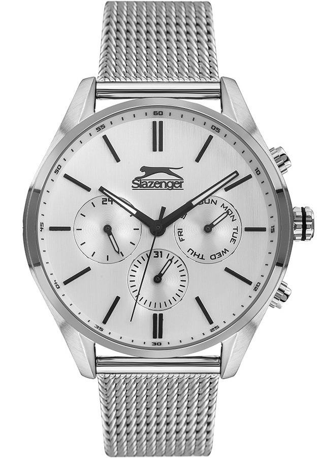 Slazenger SL.09.1891.2.01 Takvimli 41-45 mm Metal Kordon Analog Erkek Kol Saati