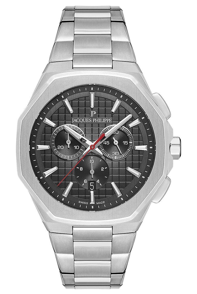 Jacques Philippe JPQGC391316 Takvimli 43 mm Çelik Kordon Analog Erkek Kol Saati
