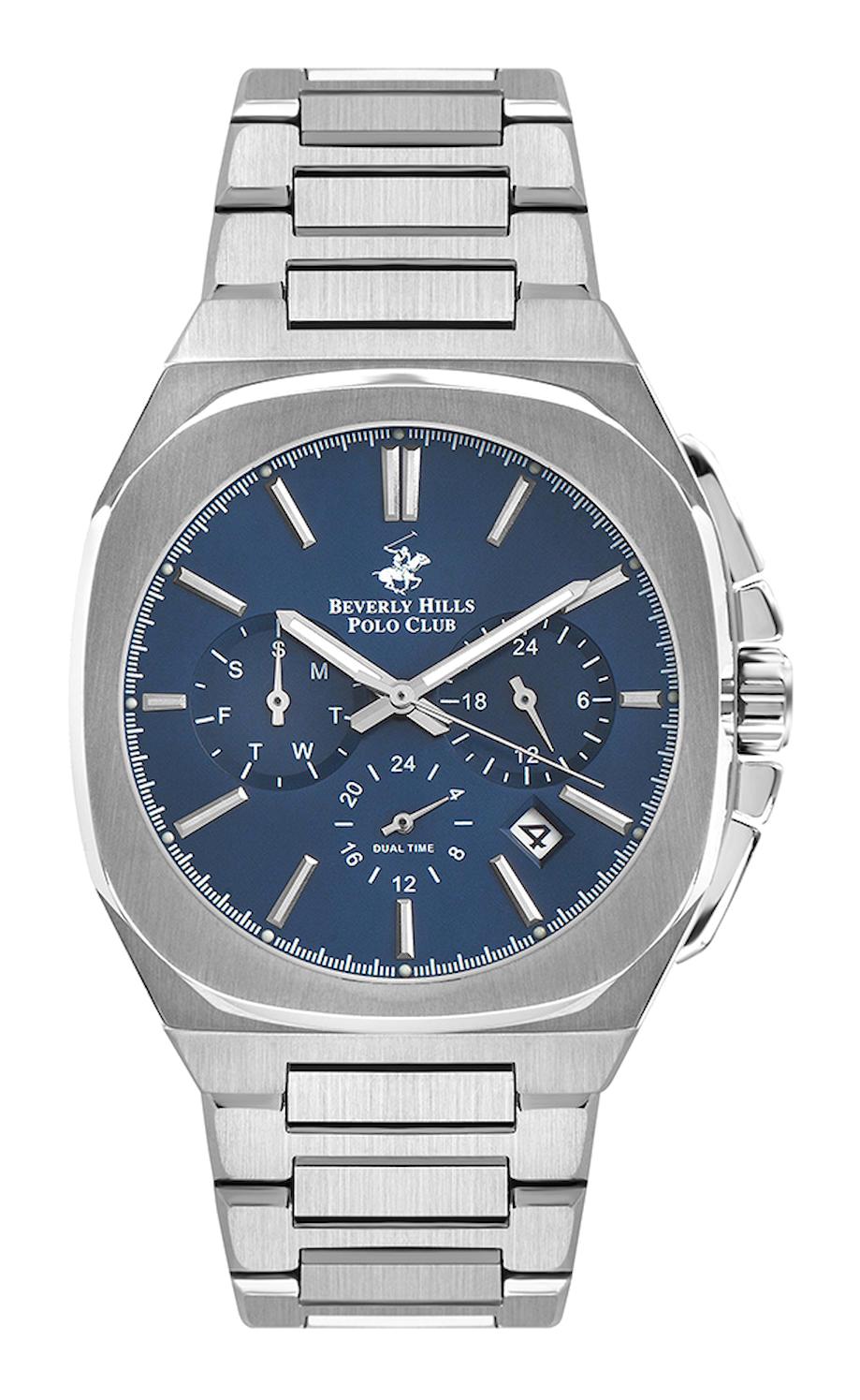 Beverly Hills Polo Club BP3210X390 Takvimli 46-50 mm Metal Kordon Analog Erkek Kol Saati