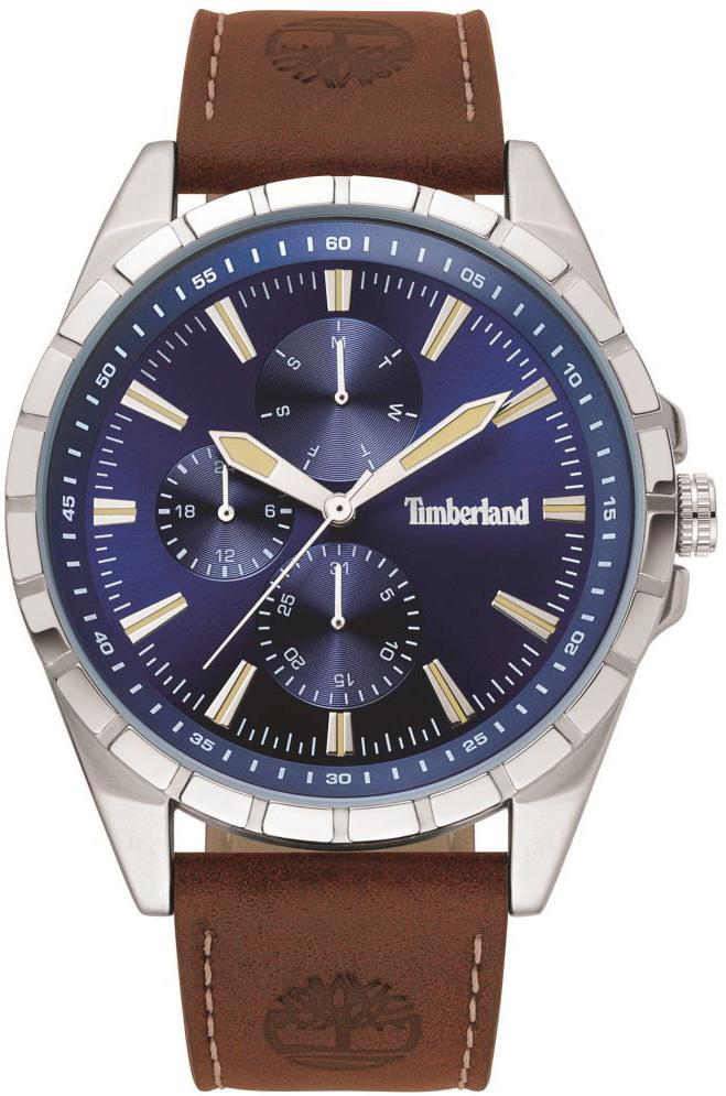 Timberland TBL15909JYS03 Takvimli 42 mm Kahverengi Deri Kordon Analog Kol Saati