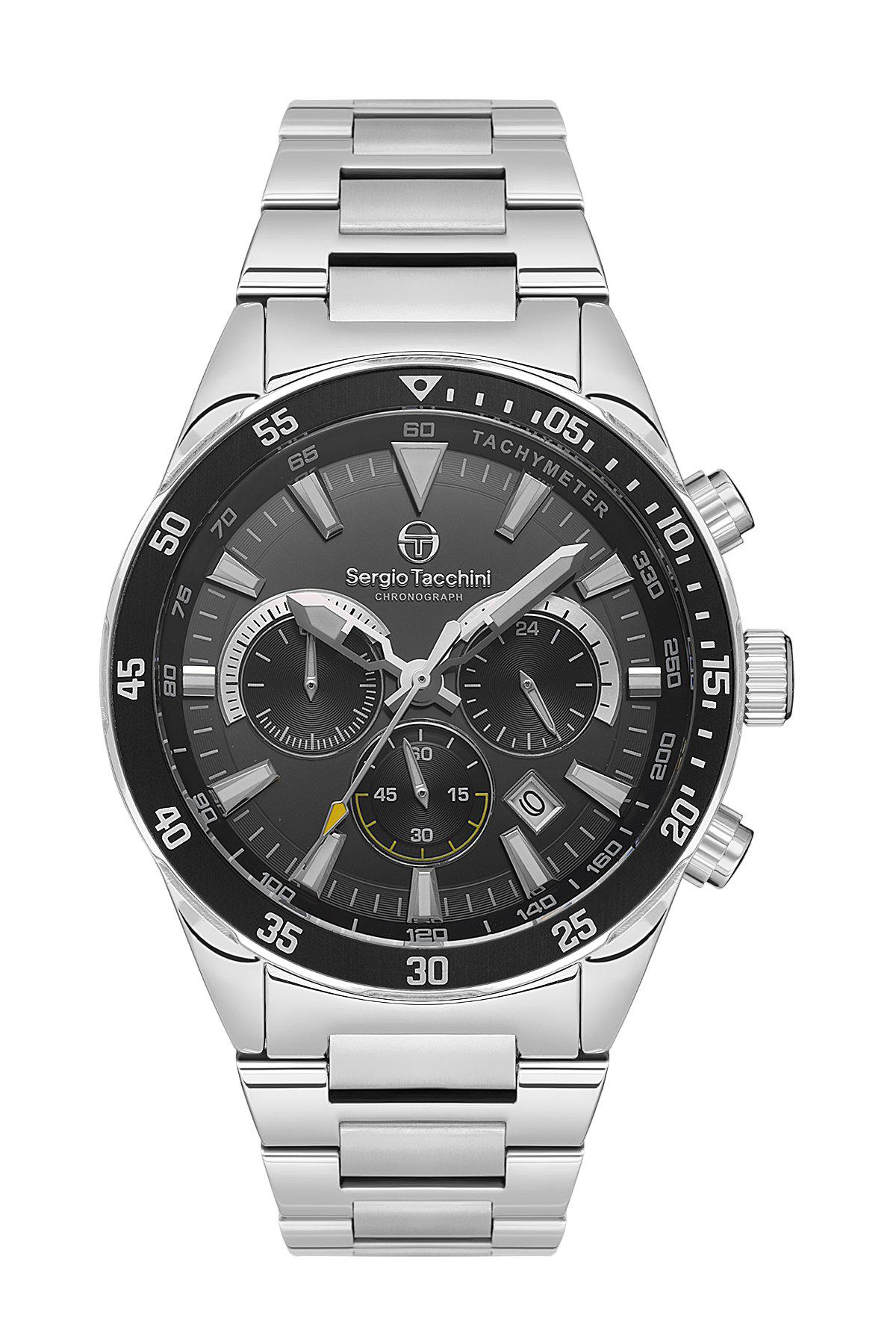 Sergio Tacchini ST.1.10430.1 Takvimli 45 mm Çelik Kordon Analog Erkek Kol Saati