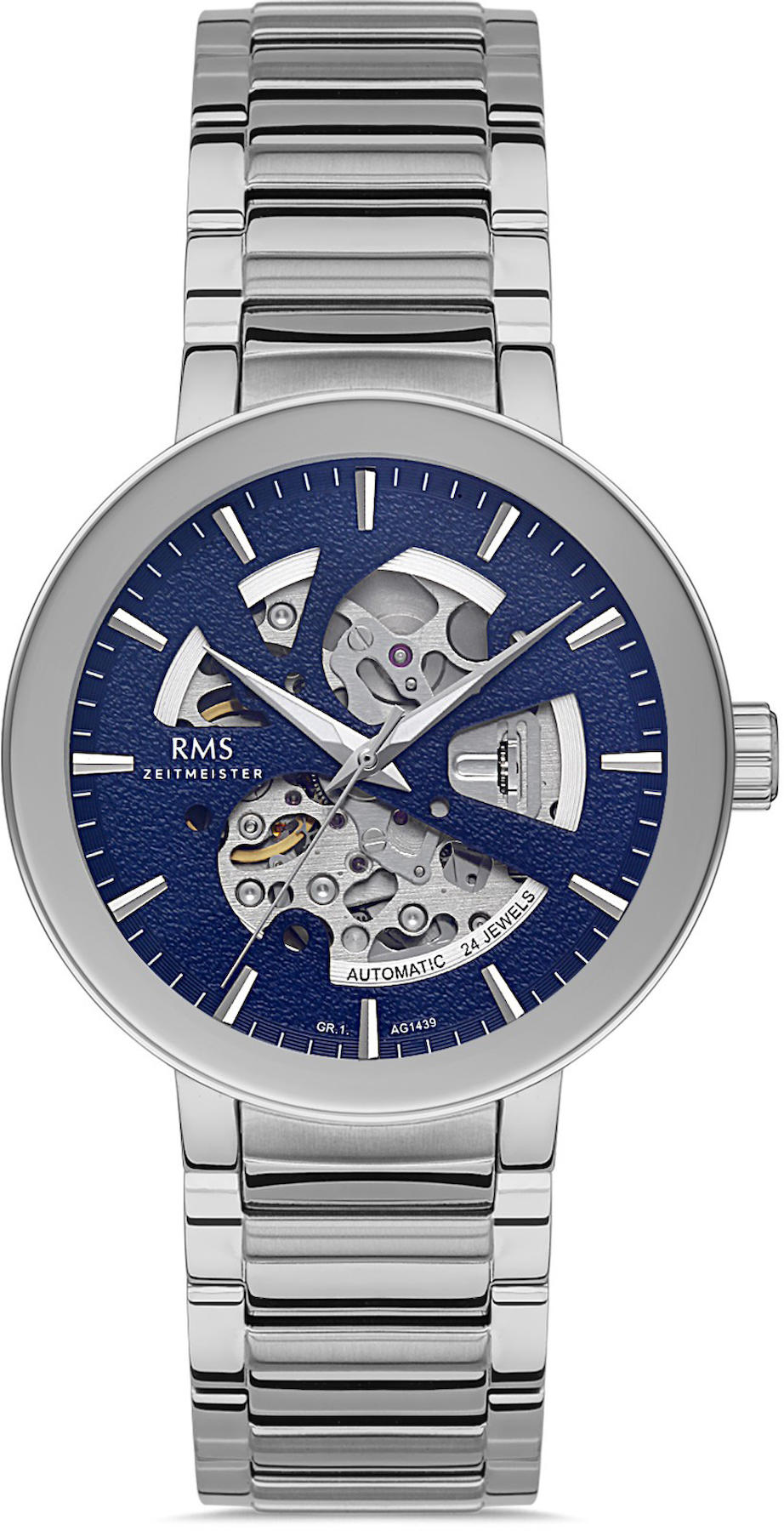 Romanson RMS.1.AG1439.03 43 mm Çelik Kordon Analog Kol Saati
