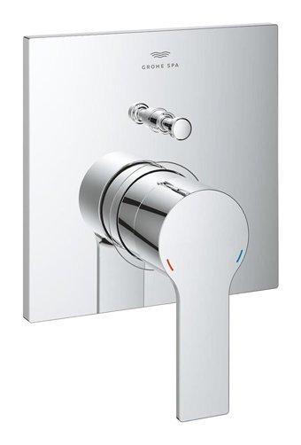 Grohe Allure 19315001 Krom Aç Kapa Ankastre Kare Banyo Bataryası Gri