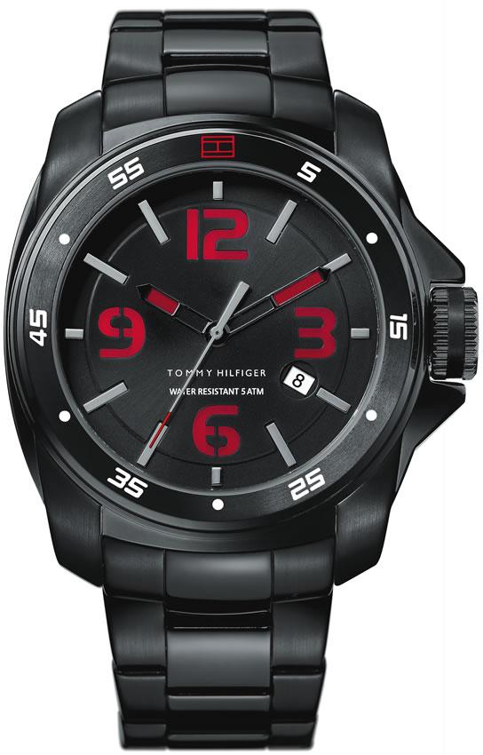 Tommy Hilfiger TH1790770 Takvimli 44 mm Siyah Çelik Kordon Analog Kol Saati