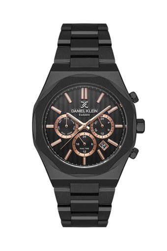 Daniel Klein DK.1.13451.5 Takvimli 44 mm Siyah Metal Kordon Analog Kol Saati