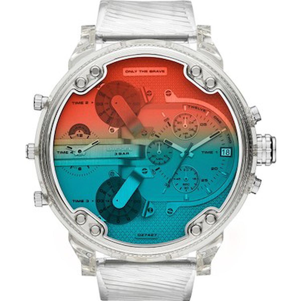Diesel DZ7427 Takvimli 42 mm Beyaz Plastik Kordon Analog Kol Saati
