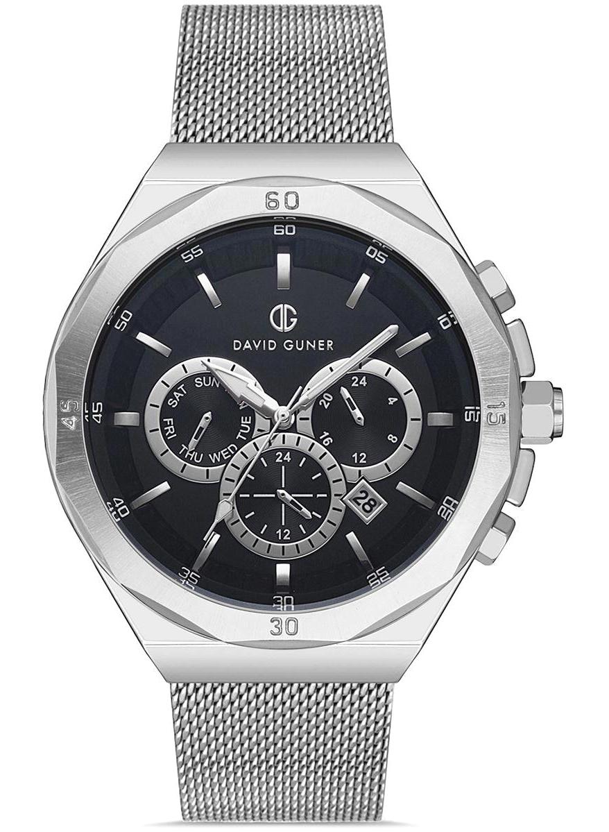 David Guner DG-8286GC-A2 Takvimli 42 mm Çelik Kordon Analog Erkek Kol Saati
