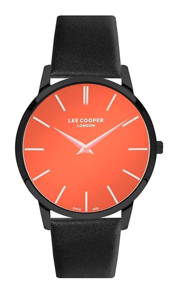 Lee Cooper LC07251.651 44 mm Siyah Deri Kordon Analog Kol Saati