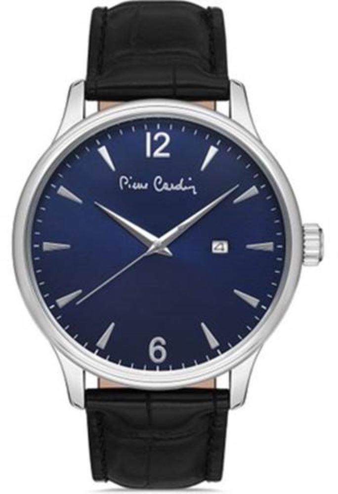 Pierre Cardin PC800111F103 Takvimli 44 mm Siyah Deri Kordon Analog Erkek Kol Saati