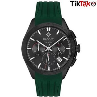 Gant G168007 Takvimli 44 mm Yeşil Silikon Kordon Analog Erkek Kol Saati